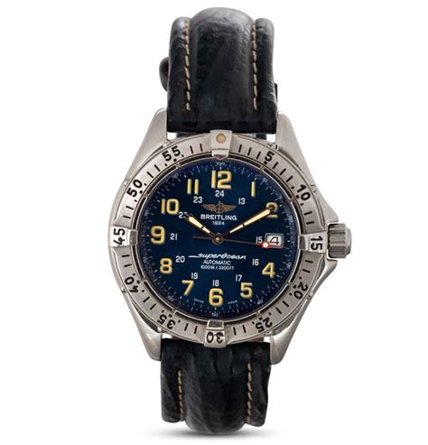 breitling blu pelle di squalo